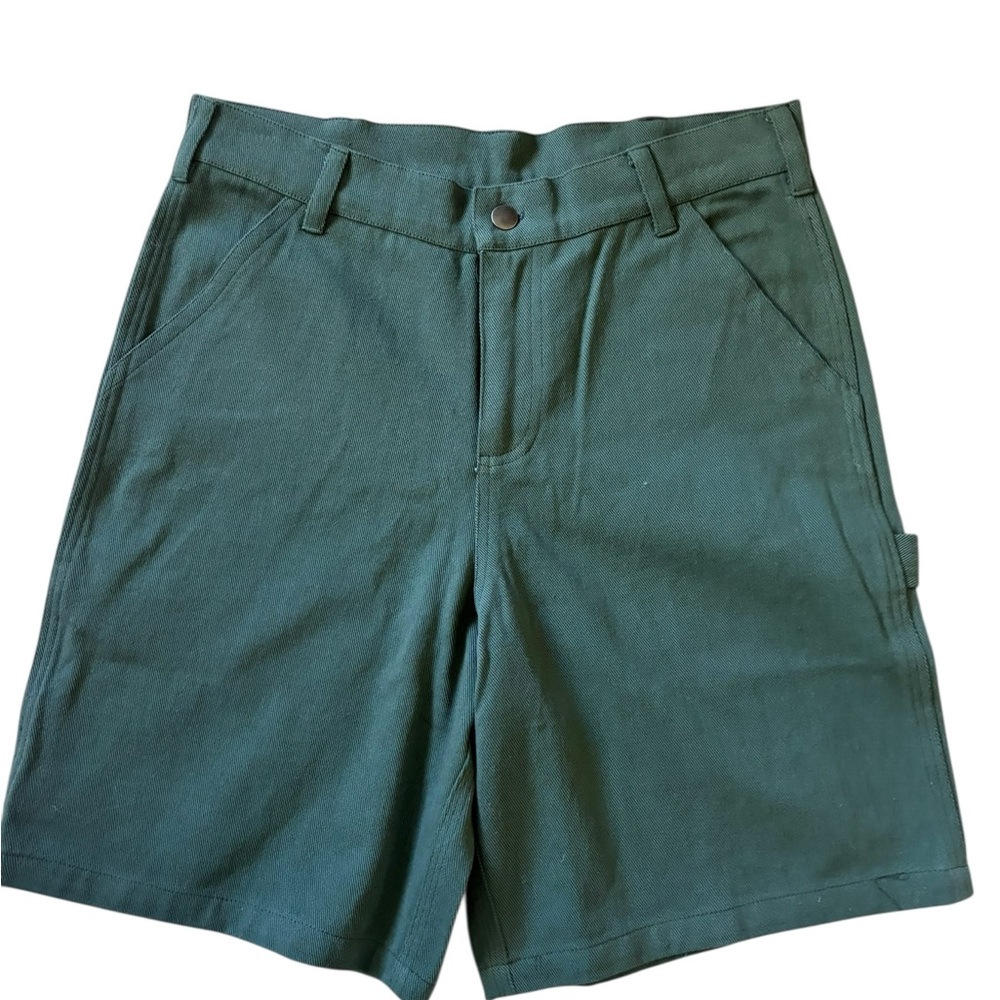 Landers Supply House Costa Mesa Green Carpenter Workwear Shorts Size 30